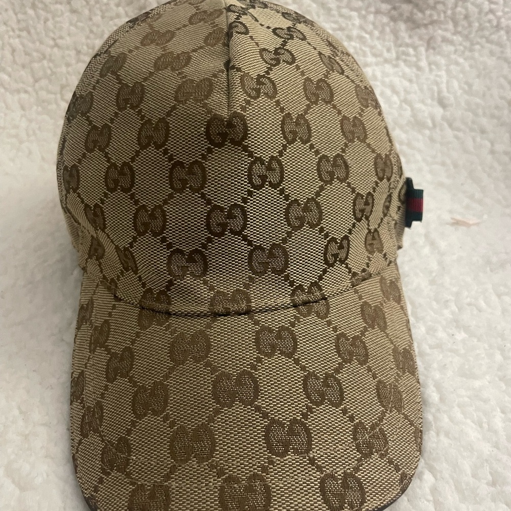Gucci Monogram Beige Baseball Cap - image 3